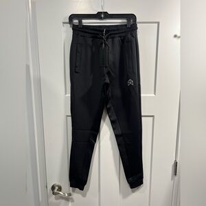 Men's RAW Black Joggers with Subtle Logo